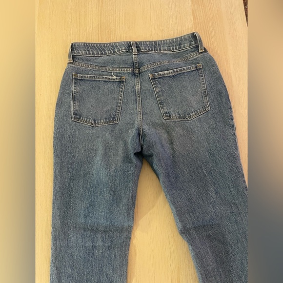 Old Navy Maternity Front Low Panel Slouchy Straight Jeans Size 6 - Picture 3 of 4